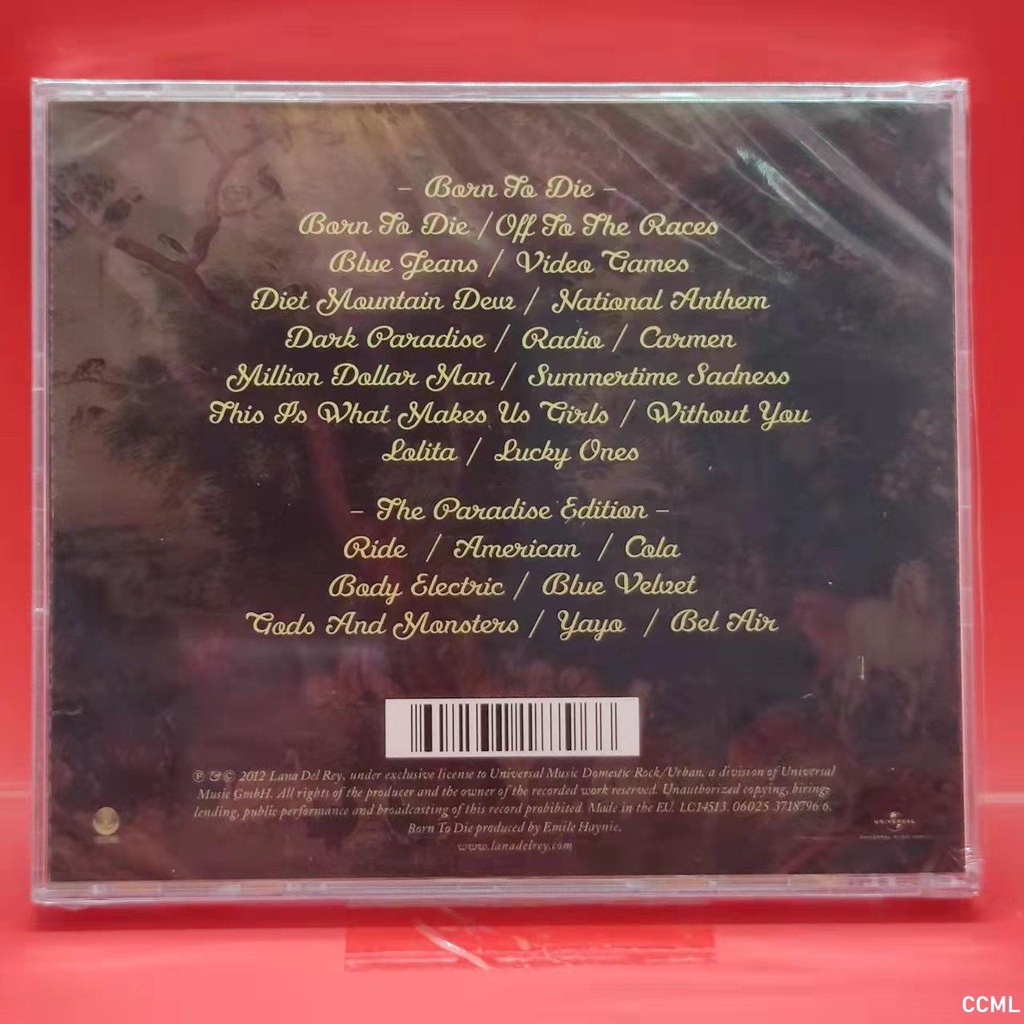 Album Sưu Tầm 2 Đĩa Cd Phiên Bản Cao Cấp lana del rey born to die the paradise deluxe cc0623