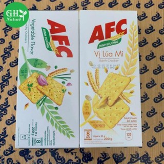 Bánh dinh dưỡng AFC vị lúa mì, rau, tảo biển hộp 200g