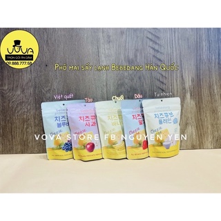 Phô mai hoa quả khô sấy lạnh Bebedang Hàn Quốc cho bé ăn dặm