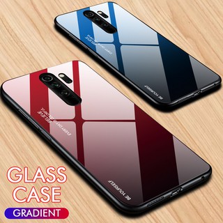 Ốp Lưng Mặt Kính Gradient Cho Xiaomi Redmi Note 8 Pro