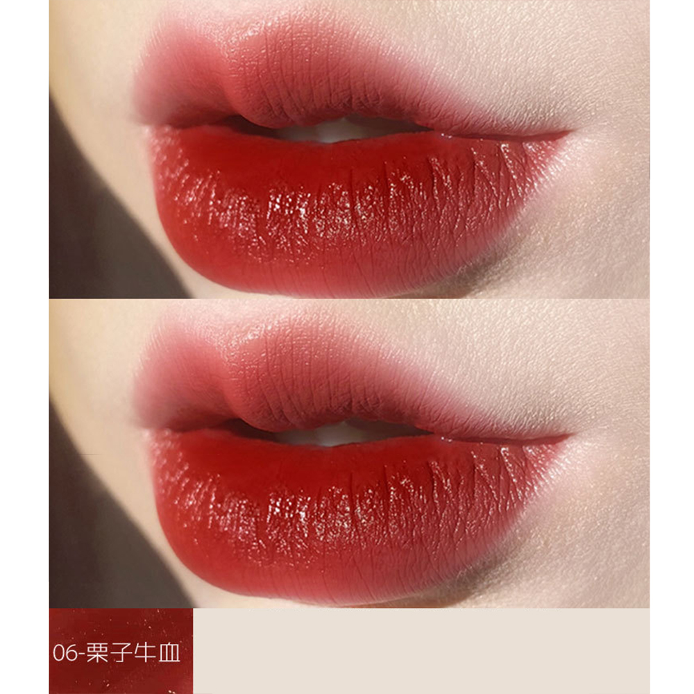 [Hàng mới về] Son kem lì mịn như nhung thiết kế vỏ trong suốt độc đáo