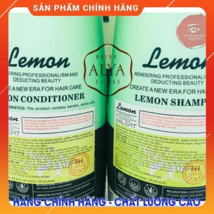 CẶP DẦU GỘI XẢ LEMON VALERT CHANH &amp; HOA BƯỞI| kích thích mọc tóc, ngăn gàu, nấm. CHÍNH HÃNG UK ALYA