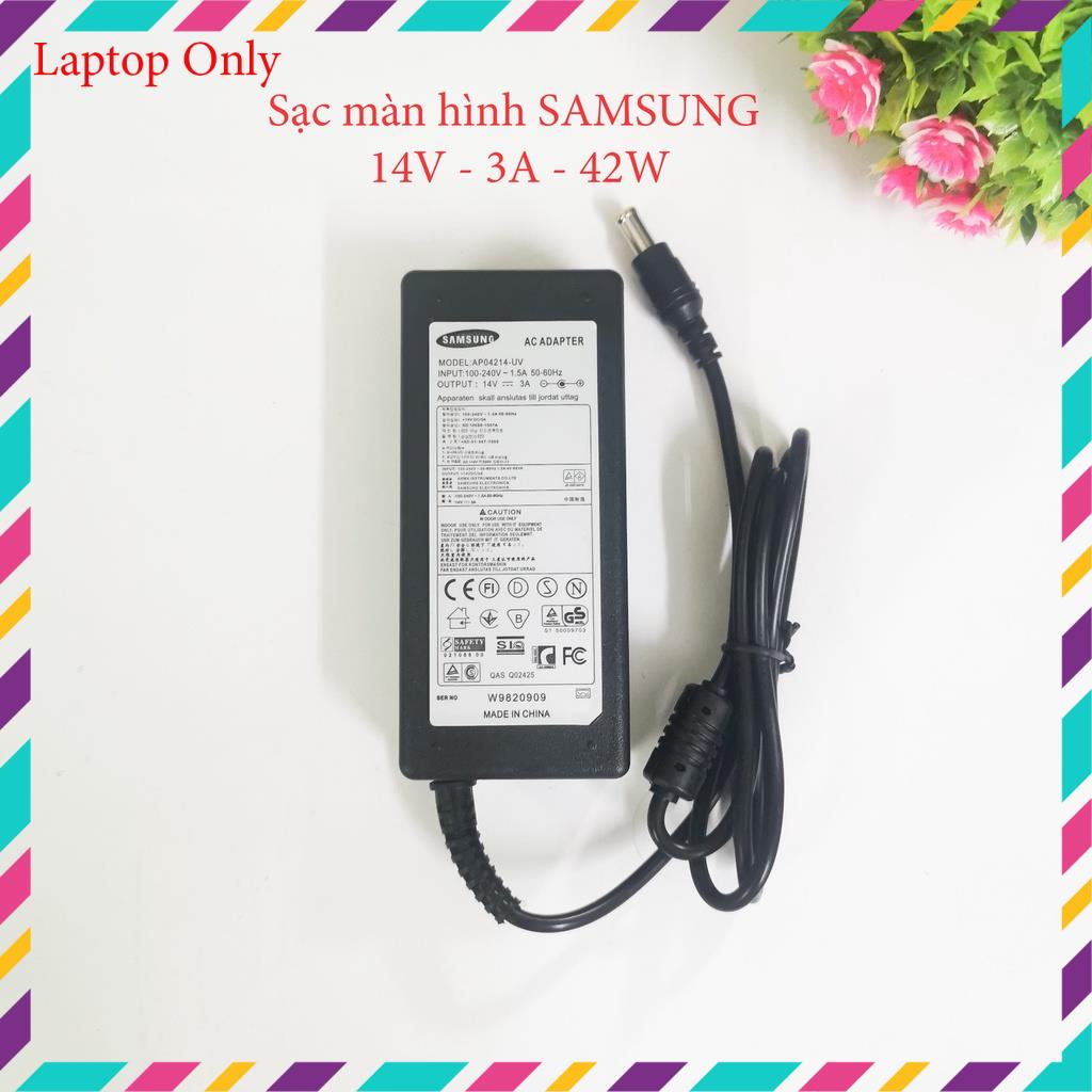 Sạc màn hình, laptop SAMSUNG 14V - 3A / 19V - 3.16A adapter màn hình SAMSUNG loại tốt | BigBuy360 - bigbuy360.vn