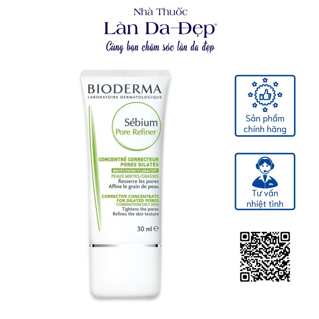 Tinh chất dưỡng Bioderma Sebium Pore Refiner kiểm soát dầu ngừa mụn se khít lỗ chân lông tuýp 30ml