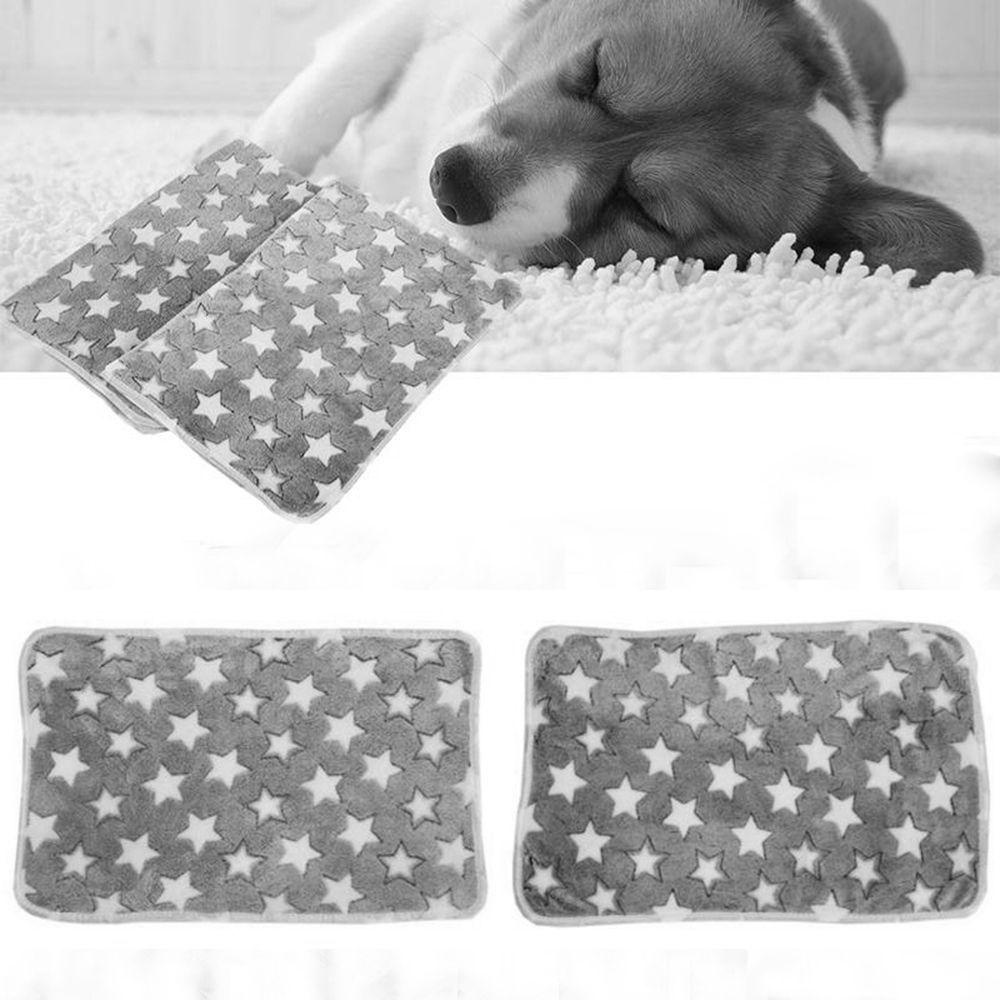 Thảm Lông Mềm In Hình Ngôi Sao Cho Thú Cưng 60 * 40cm
