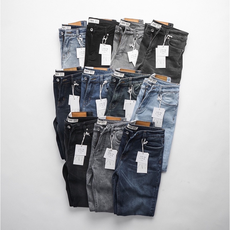 Quần Jean Nam Cambodia jean co giản -ống ôm