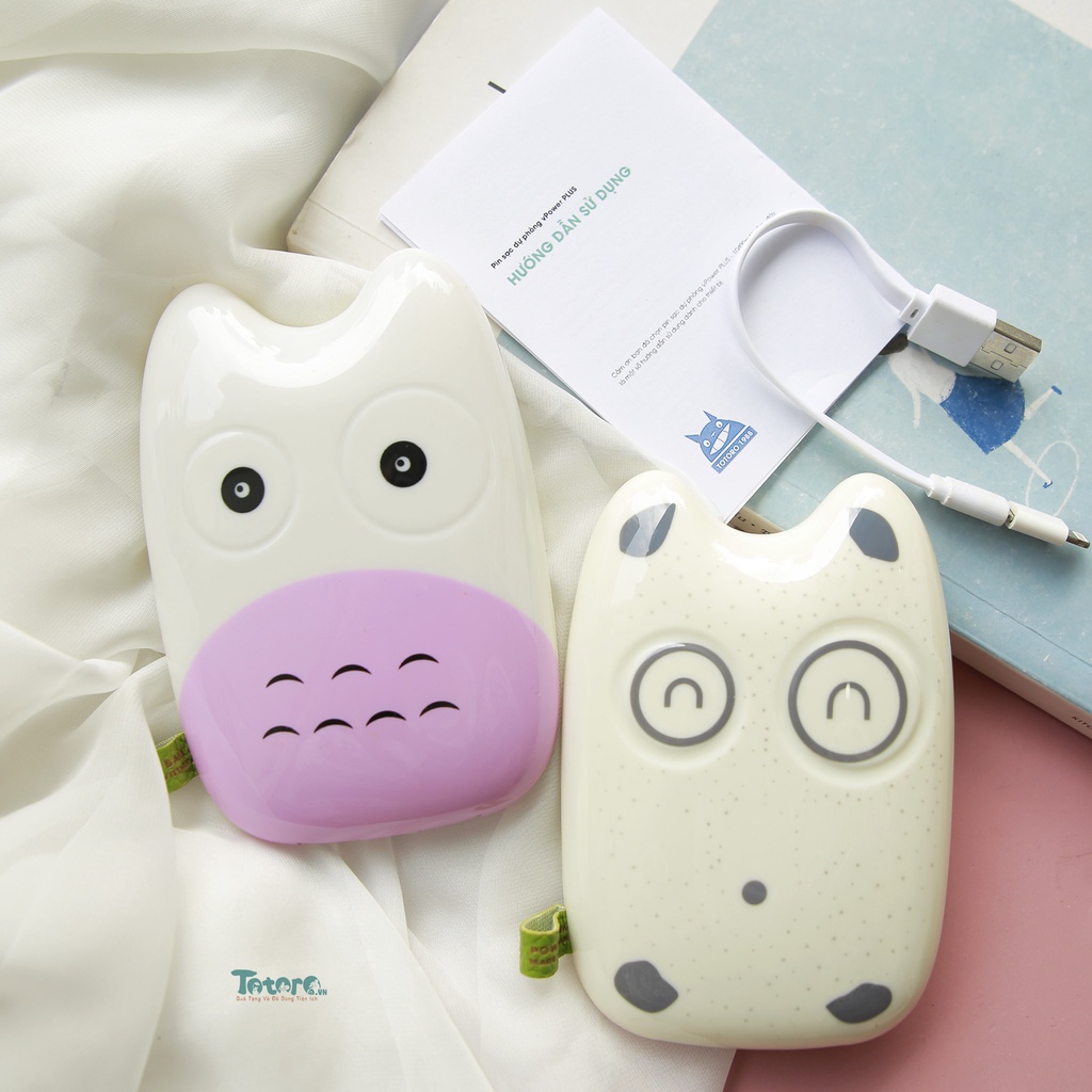Pin sạc dự phòng vPower Totoro Pokemon Panda chất lượng cao sản xuất chính hãng bởi Totoro Việt Nam