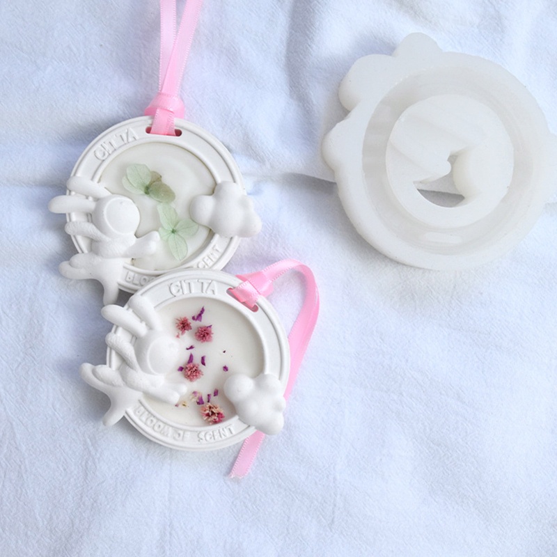 Khuôn Silicone Làm Xà Phòng Hình Thỏ Con Xinh Xắn