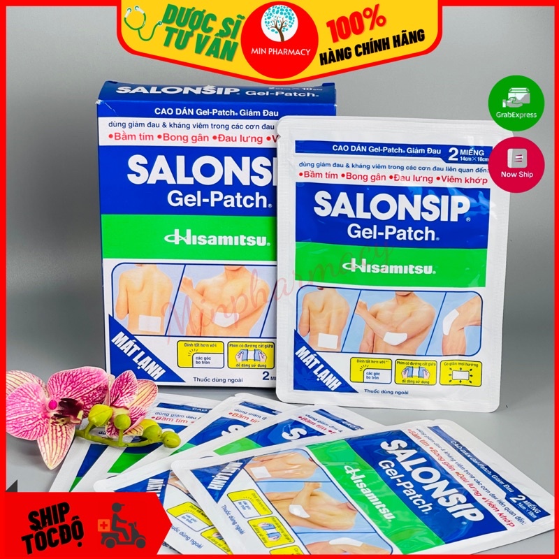 Cao dán giảm đau SALONSIP Gel-Patch  - Minpharmacy