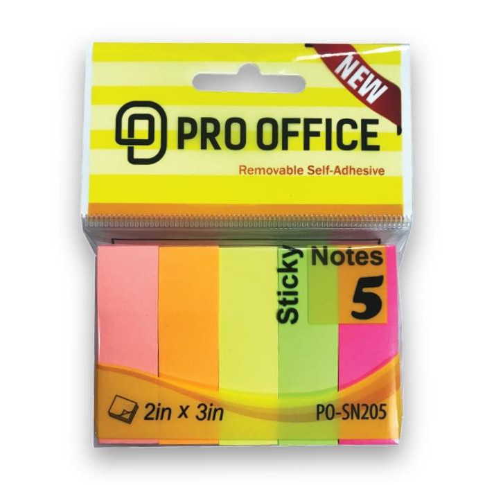 Giấy note màu neon PRO-OFFICE SN205/304/305