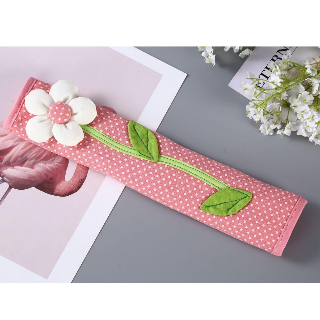 Set 2 Vỏ Bọc Tay Cầm Tủ Lạnh Bằng Cotton Chống Dấu Vân Tay