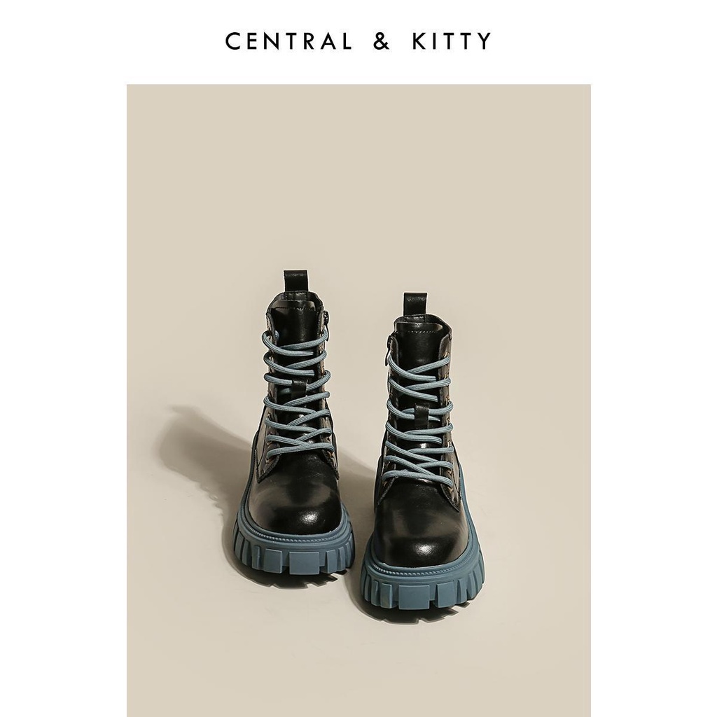 Giày bốt Martin đế dày cổ vừa phong cách Anh thiết kế cá tính thời trang cho nữ | BigBuy360 - bigbuy360.vn
