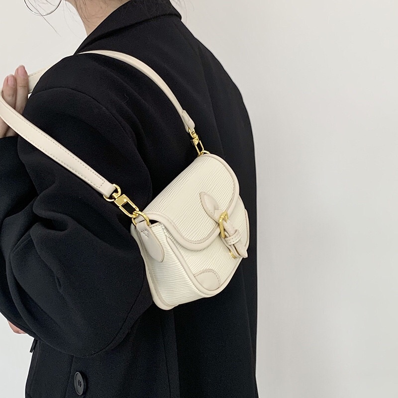 Túi Lờ Vê Da Tăm Mini Kèm 2  Dây Đeo Phong Cách Hàn Quốc