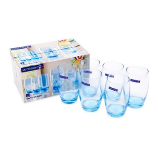 Bộ 6 ly cao thủy tinh 350ml Luminarc Salto Ice Blue