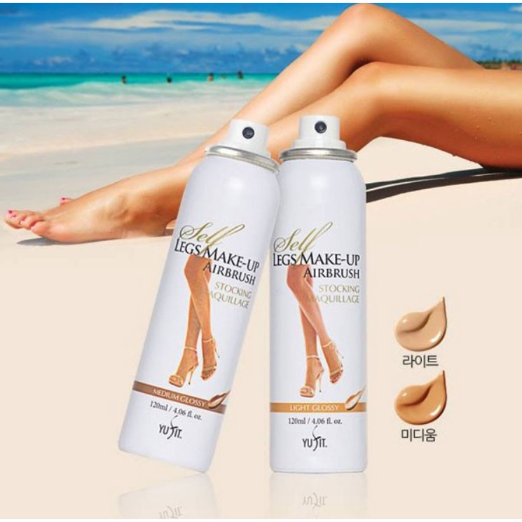 xịt chống nắng trắng da Yufit Airbrush tất phun che khuyết điểm chân sẹo bớt thâm mụn rạn da chống nắng SPF 50