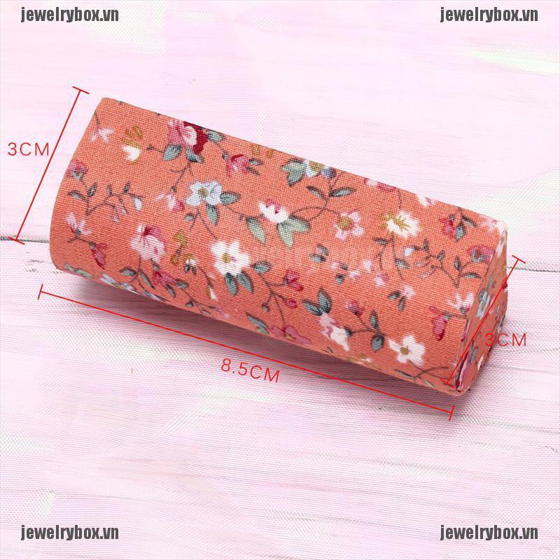 JX Lipstick Case Retro Embroidered Holder Flower Design With Mirror Packaging Box[VN]