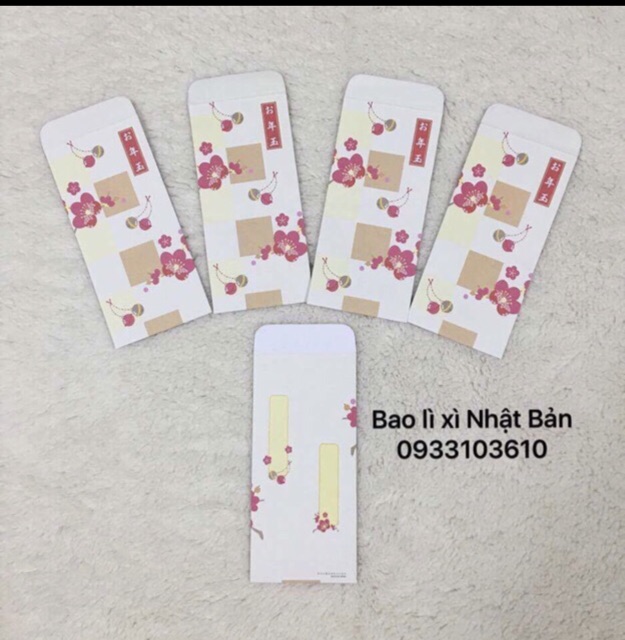 Bao lì xì Phong Cách Nhật Bản