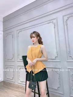 Áo lệch vai peplum siêu yêy
