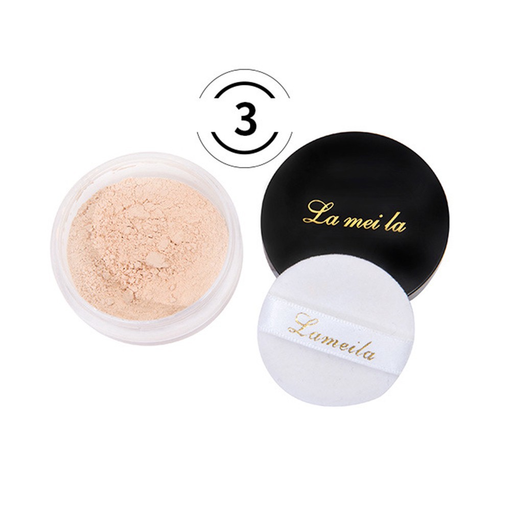 [Hàng mới về] Phấn phủ trang điểm Lameila kèm bông trang điểm tiện lợi | BigBuy360 - bigbuy360.vn