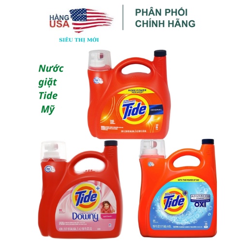 [ Mẫu mới date 2023] Nước Giặt Xả Tide Ultra Downy April Fresh 4.43L - Mỹ