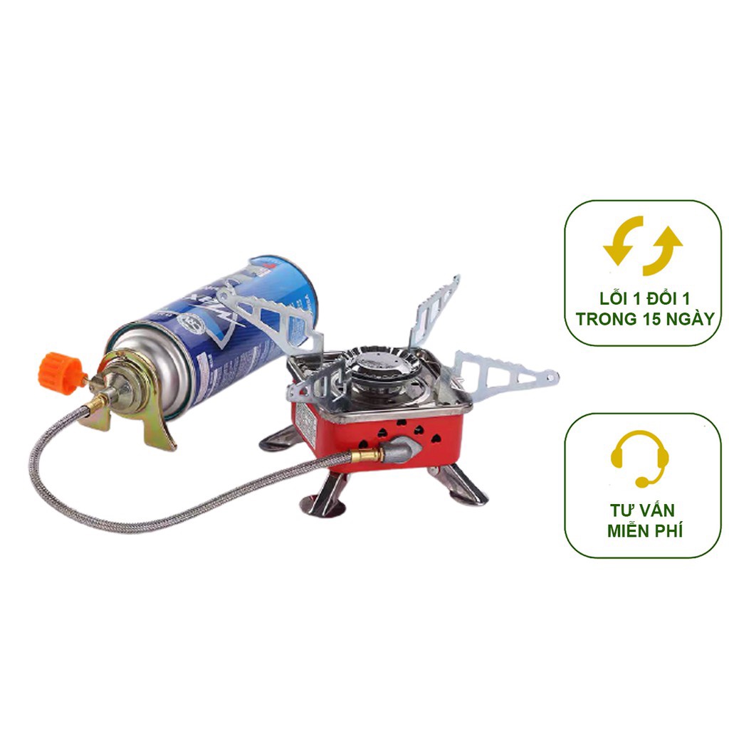 bếp gas mini CHẮN GIÓ dã ngoại GẤP GỌN TIỆN DỤNG- bếp gas cắm trại , DU LỊCH NHỎ GỌN CÓ TÚI ĐỰNG VT HQ