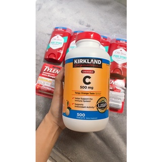 Hàng auth - 🍊🍊🍊viên ngậm vitamin c kirkland signature c 500mg