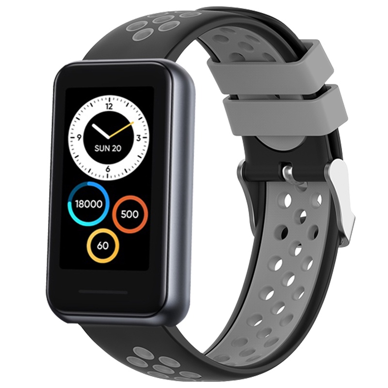 Dây Đeo Đồng Hồ Thể Thao Bằng Silicone 18mm Cho Realme Band 2