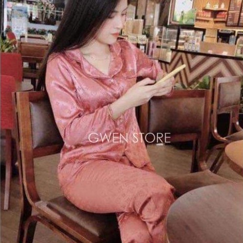 ĐỒ BỘ PIJAMA LỤA GẤM CAO CẤP NỮ | BigBuy360 - bigbuy360.vn