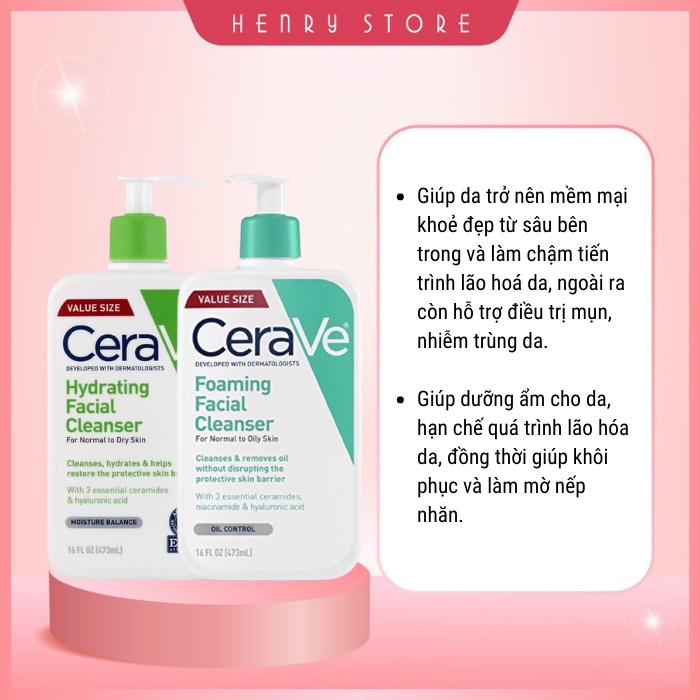 SỮA RỬA MẶT CERAVE 473ML | BigBuy360 - bigbuy360.vn