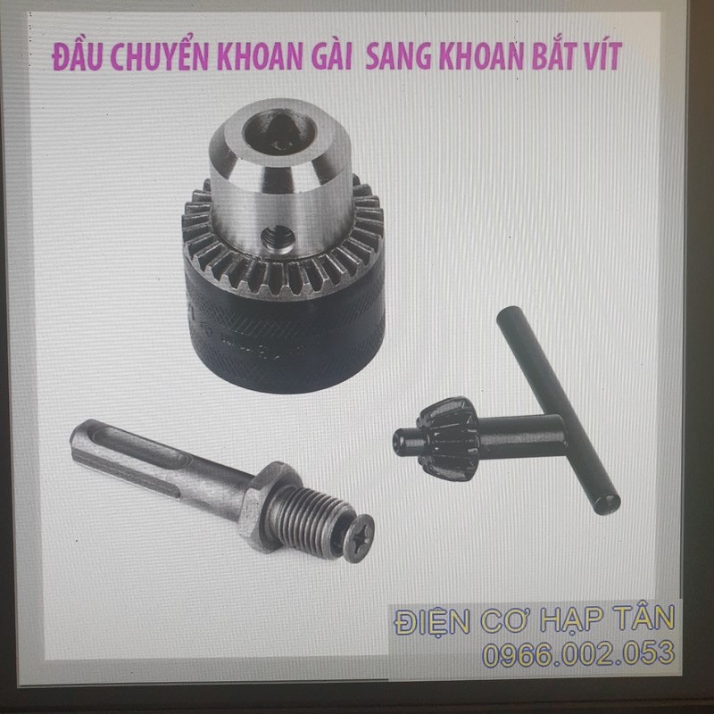 ĐẦU CHUYỂN MŨI KHOAN GÀI SANG KHOAN BẮT VÍT