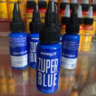 Mực xăm Trung Cấp Intenze Zuper Blue 30ml ( hàng có sẵn )