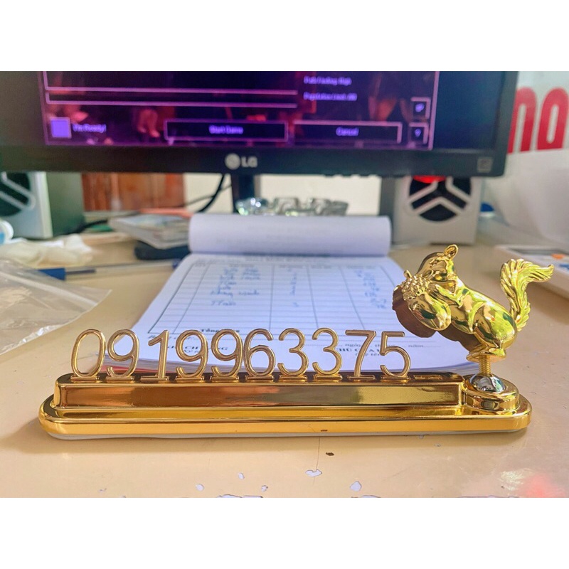 Bảng số điện thoại mạ vàng (kim loại - siêu đẹp - siêu bền) | BigBuy360 - bigbuy360.vn