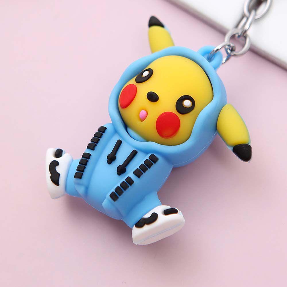 Móc Khóa Hình Pikachu Bằng Nhựa PVC Dễ Thương