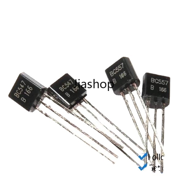 Bộ 50 BC547 + BC557 Mỗi Bộ 50 BC547B BC557B NPN PNP Transistor TO-92 Power Triode Transistor kit Ba
