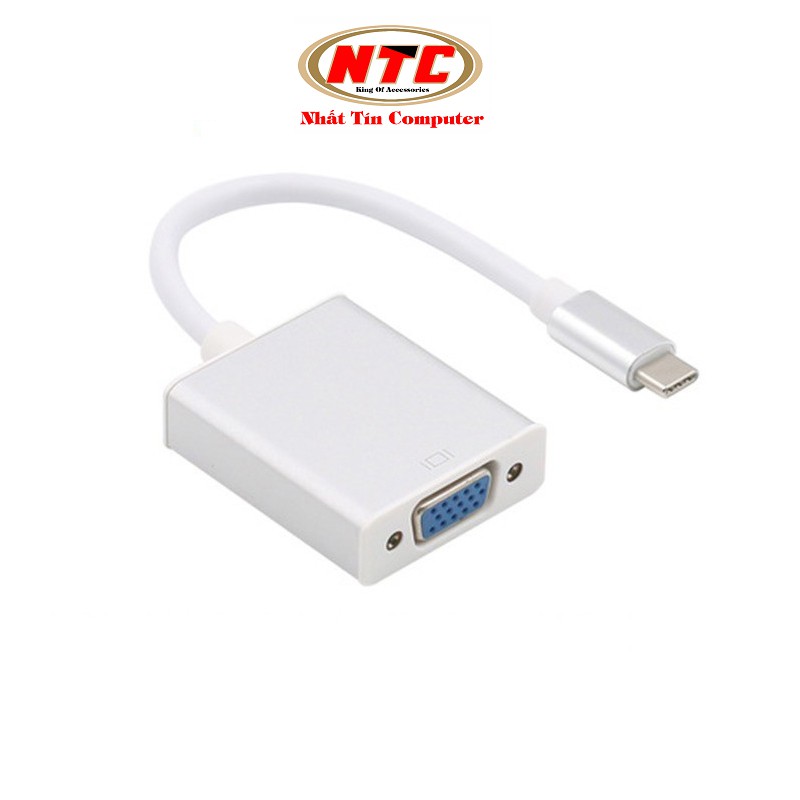 Cáp chuyển đổi typeC sang VGA VS - hỗ trợ FullHD (nhiều màu)