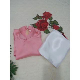 Set bộ áo dài bé lụa satin 8-35kg