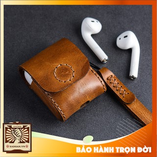 [HÌNH THẬT - BẢO HÀNH TRỌN ĐỜI] Bao da SEN - Case AirPods da bò thật | Da mềm thời trang bảo vệ AirPod của bạn