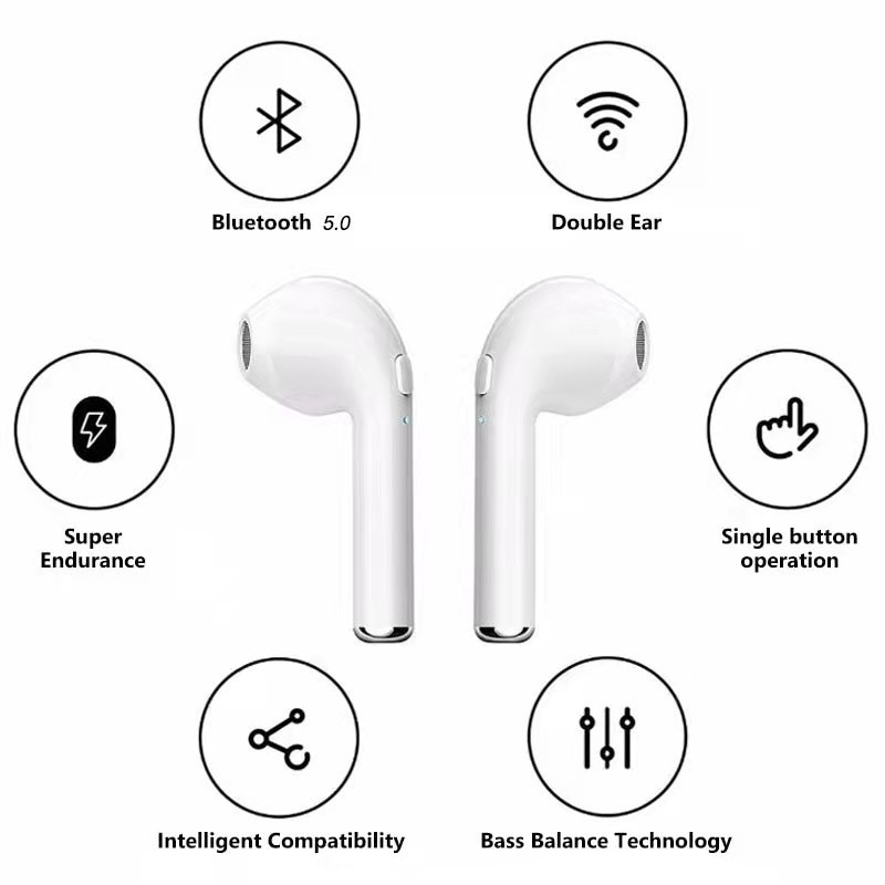 Tai Nghe Không Dây I7S TWS inpods Stereo Bts I7S
