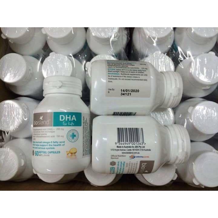 DHA Bio Island , DHA Úc, DHA 60v cho bé