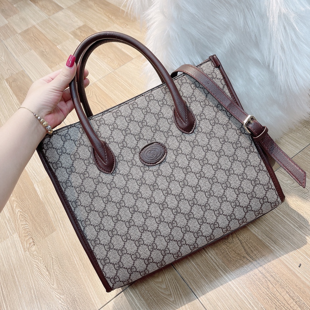 Túi Xách Nữ Công Sở GC 2 Quai Xách Chắc Chắn Kèm Dây Đeo Chéo M30