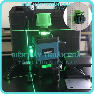 Máy bắn cốt cân mực laze nét tự động MAKITA 16 tia xanh chuẩn 3D cân bằng laser có kèm chân máy bắn cốt 1m2 và giá treo