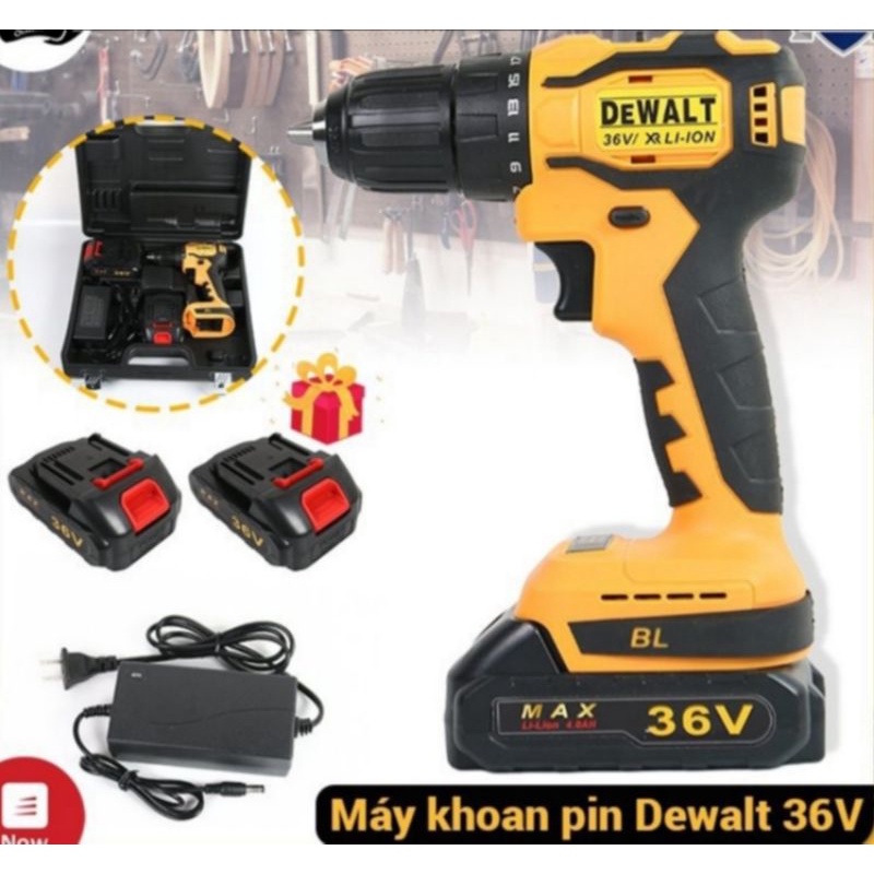 [MỚI] Máy Khoan Pin DEWALT 36V Từ 10mm - Không chổi than