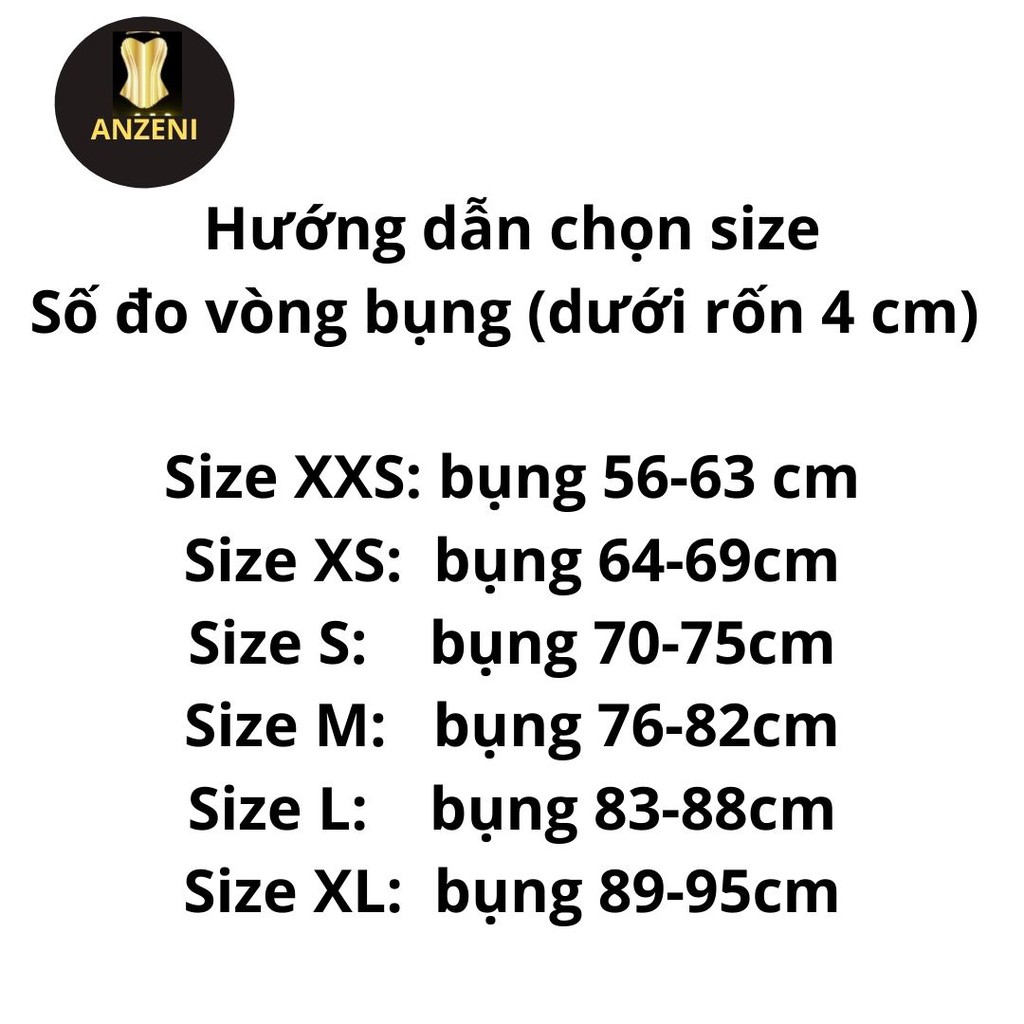 Đai nịt bụng latex 9 xương, đai chống gù lưng, gen bụng sau sinh giảm mỡ, thon gọn eo, mềm mại, thoải mái _ Anzeni