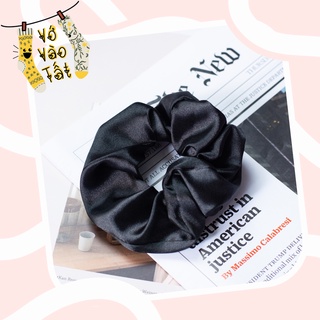 Buộc tóc scrunchies satin bóng