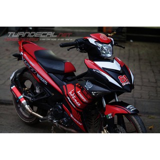 Tem Trùm Exciter 150 Arkapovic đỏ đen