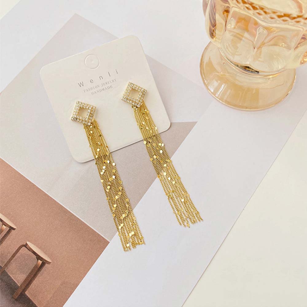 Khuyên Tai Dáng Dài Phong Cách Hàn Quốc S925