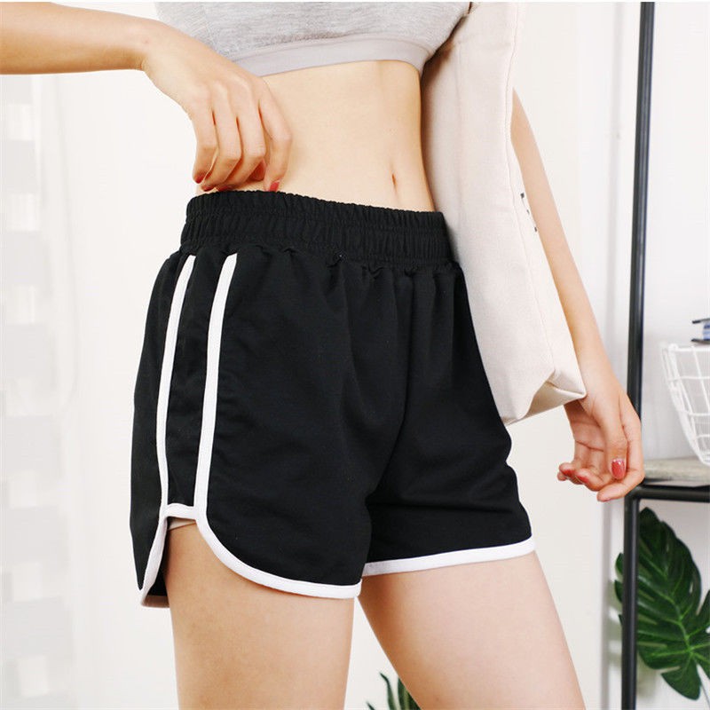 Quần Short Thể Thao Lưng Cao Ống Rộng Phong Cách Hàn Quốc Dành Cho Nữ | BigBuy360 - bigbuy360.vn
