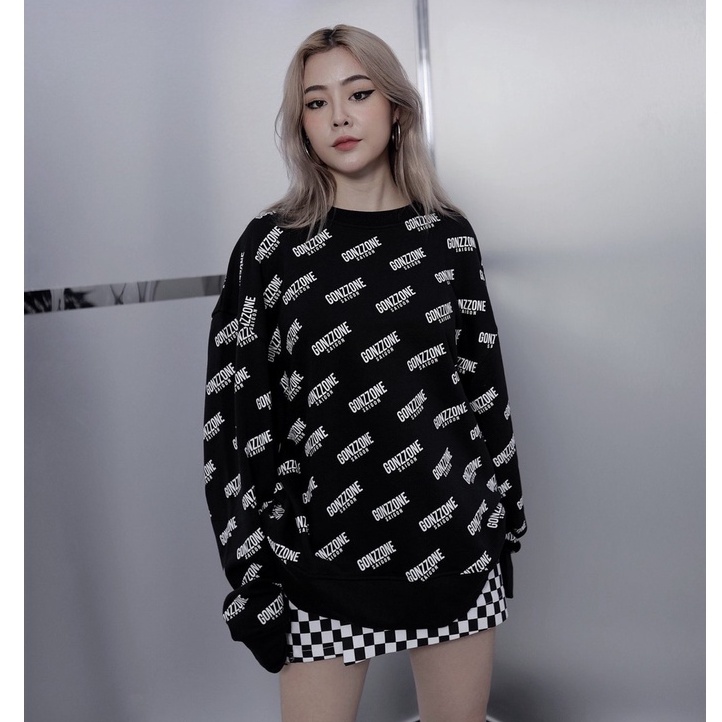 Áo Sweater Form Rộng Mùa Đông Sweater Gozzone - Màu Đen