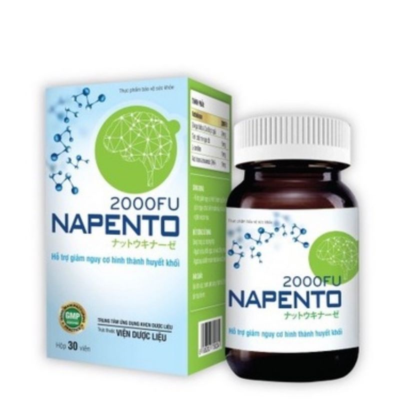 Napento Nattokinase 2000FU giảm nguy cơ hình thành huyết khối, giảm nguy cơ tai biến mạch máu não