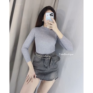 Áo len gân tay dài 5077